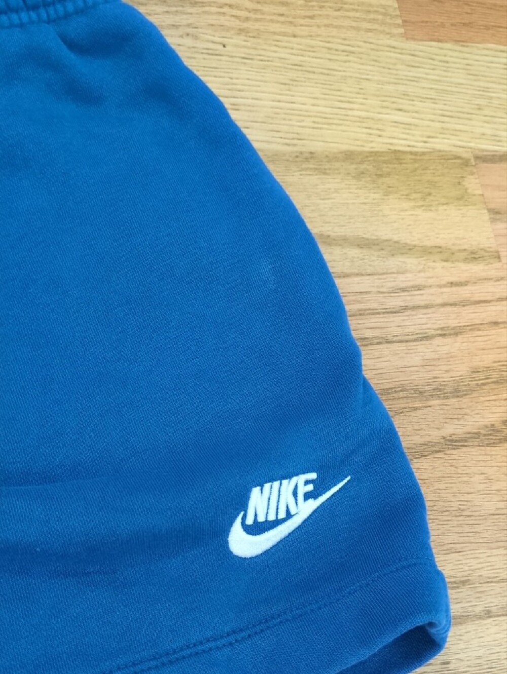 Nike Royal Blue Drawstring Sport Shorts with White Swoosh - Picture 5 of 5